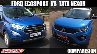 New Tata Nexon vs Ford Ecosport Comparison | Hindi | MotorOctane