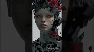 🌹⚙️ Metal & Roses | Where Steel Meets Fragile Beauty | Dark Futuristic Art