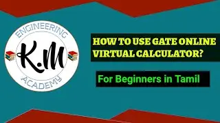How to use ONLINE GATE VIRTUAL CALCULATOR for beginners- explanation in TAMIL