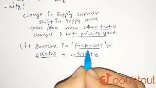 Explain any three factors causing a shift of supply curve of a commodity | CLASS 11 | SUPPLY  | ...