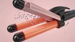 Ondulator,  Ceramica, Incalzire rapida, Negru