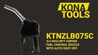 KONA TOOLS - KTNZLB075C Curved 3/4 inch NPT Automatic Nozzle, Auto ShutOff, Works w/ Electric Pumps