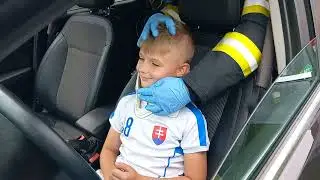 Zážitkové vyučovanie Základná škola Nižný Hrušov - Vyslobodzovanie osoby z havarovaného vozidla