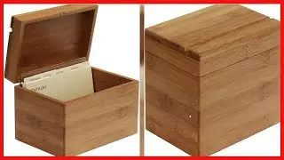 Organize Your Kitchen with the Oceanstar Bamboo Recipe Box
