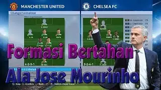 FORMASI BERTAHAN TERKUAT MANCHESTER UNITED ALA JOSE MOURINHO| FORMASI PES 2017