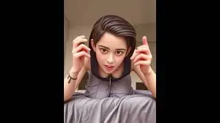 Animated Pixies cut girl. #cute  #pixiecut #animeedit #anime #animation #animeedit #3danimation