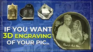 3D and 2D Personalized Crystal Laser Engraved Gifts || Hybiz tv