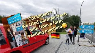 Milk farm vending machine near us! || Life in Germany