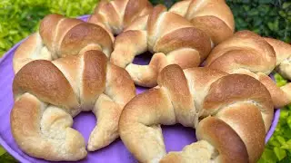 Cuernos de sal fácil y económico, receta y procedimiento