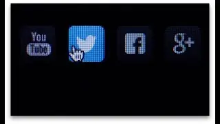 Mousing Over Social Media Icons on a Screen - Free Stock Video Download - Free Stock Video Footage
