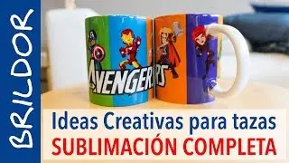 IDEAS para TAZAS 1: Sublimación completa o estampación full print