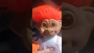 Troll doll 1992 light up eyes orange #vintage #dolls #Trolldolls