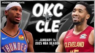 Oklahoma City Thunder vs Cleveland Cavaliers Full Game Highlights | Jan 16 | 2025 NBA Season