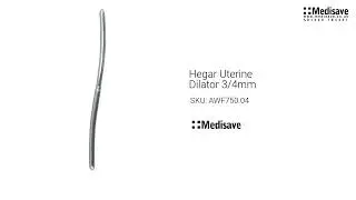 Hegar Uterine Dilator 3 4mm AWF750 04