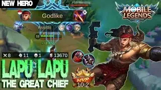 Mobile Legends - New Hero LAPU LAPU Gameplay and Build [MVP] + Sun 'n Sand Clint Skin Giveaway