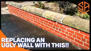 UGLY EYESORE  WALL DEMOLITION AND REBUILD