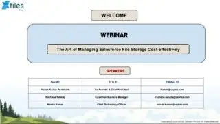 Webinar: The Art of Managing Salesforce File Storage Cost effectively
