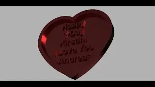 Fusion 360 Valentine's Day 3D Heart