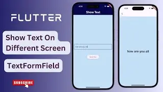 Show Text on Different Screen | TextFormField | @ClutchCoders #flutter #dart #ui #video #tutorial