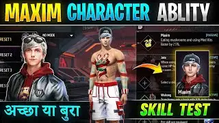 maxim character ability test | free fire maxim character ability | maxim character free fire