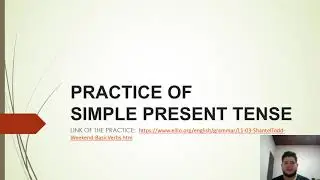 SIMPLE PRESENT TENSE Joshua Espinoza Quir&oacute;s
