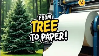 How Trees Turn Into Paper | Step-by-Step Modern Papermaking Process Explained