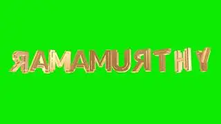 Ram murthy green screen name art