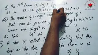 Past Papers|1st Year maths|Objective Solution|Important MCQ'S