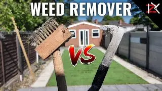 How To Remove Weed From Patio - Weed Brush VS Blade - Best Way To Remove Weed Before Re-Sanding