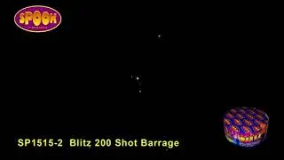 Blitz 200 Shot Firework Barrage By Spook Fireworks Only &pound;25 Or 2 For &pound;40 At Middleton Firework Shop