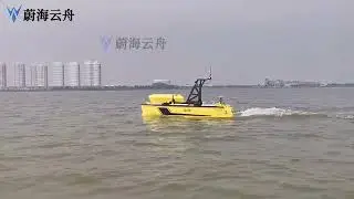 The unmanned catamaran for sea navigation was successfully