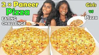 2 &times; Panneer Pizza Eating challenge Tamil💙 | Foodie Girls Go #shorts