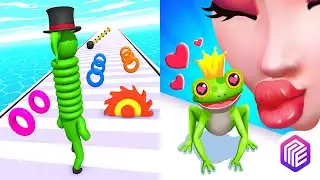 Long Neck Run VS FrogPrince Rush - All Level Gameplay Android iOS Ep15
