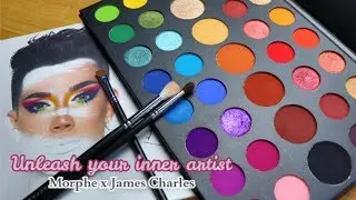Morphe x James Charles eyeshadow palette تجربة