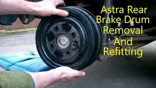Как снять задний тормозной барабан Vauxhall / Opel Astra