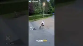 Look for the Jack-Knife💀⬅️ - my worst crash from last year! #bmx #shorts #bike #youtubeshorts #mtb