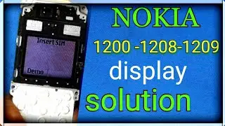 Nokia mobile 1208 ,1209 ,1200 blank display graphic  problem solution -100%