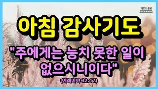 오늘도 은혜의 기적으로 살아가는 하루ㅣ아침감사기도ㅣ아침기도ㅣ하루를 시작하는 기도ㅣ아침을 여는 기도