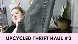 Upcycle and Recycled Leather Thrift Haul | Danielle McAllister | Plus Size