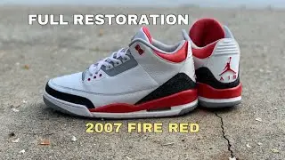 FULL RESTORATION 2007 AIR JORDAN FIRE RED 3