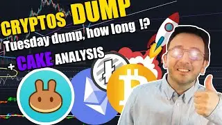 Cryptos DUMP + pancakeswap analysis - CAKE price prediction - TODAY - CAKE coin CAKEUSDT