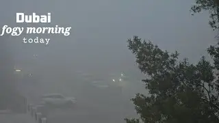 Foggy morning in dubai/today morning /fog /dubai/morning..❤️