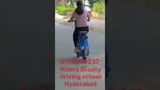 Riders Scooty driving school #driving #filmnagar #ladies #scootytraining #trending #cartok #training