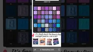 It&rsquo;s finally back, the midnight 42 palette from Beauty Bay! #beautybay #eyeshadow #makeup