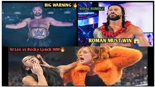 Drew McIntyre ka BIG Warning 😱 Roman Reigns ko Royal Rumble jeetna hoga! | AJ Lee vs Becky Lynch WM🔥