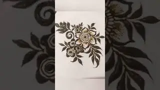 simple mehndi design for beginners | khaleeji pattern henna #mehndi #henna #arabichenna