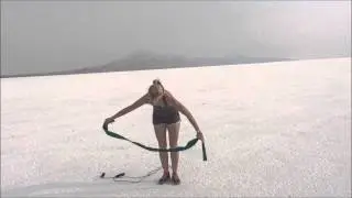 Fit Farm Chick at the Bonneville Salt Flats