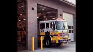 Ventura County Fire Department - Truck 35 tone out to structure fire and responding