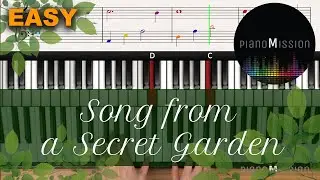 [Real Piano Tutorial] SONG FROM A SECRET GARDEN  with Follow-Up Tutorial