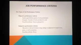 Measuring Job Performance  by Caroline Shaver